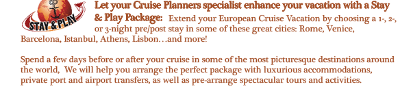 Let your Kim Colenzo Specialist Enhance your vacation with a Stay and Play Package!